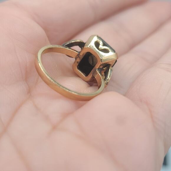 Vintage Masonic Ring 10kt Gold Filled Order Of The Eastern Star Size 6.5 - Picture 9 of 12